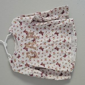 Baby Gap Size 4 years rainbow butterfly long sleeve tshirt